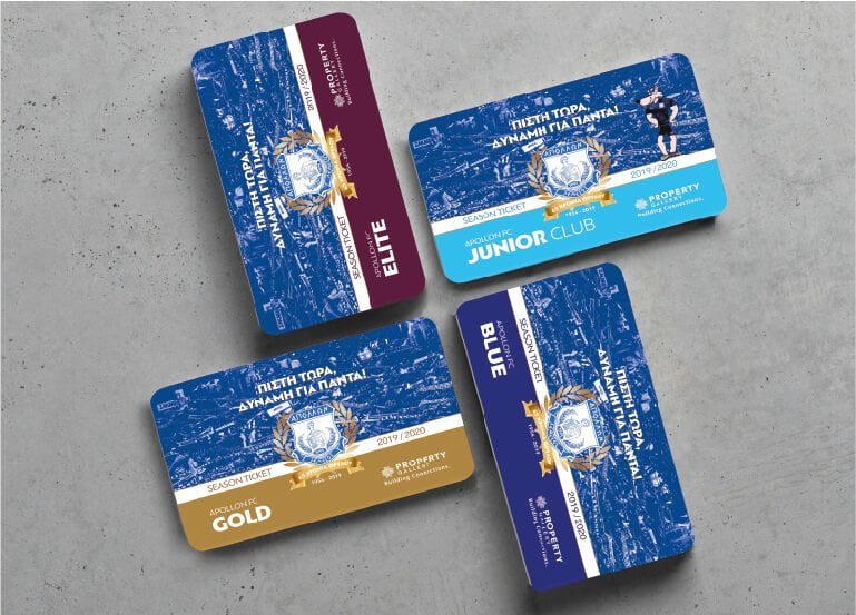 Apollon FC PVC Plastic Cards