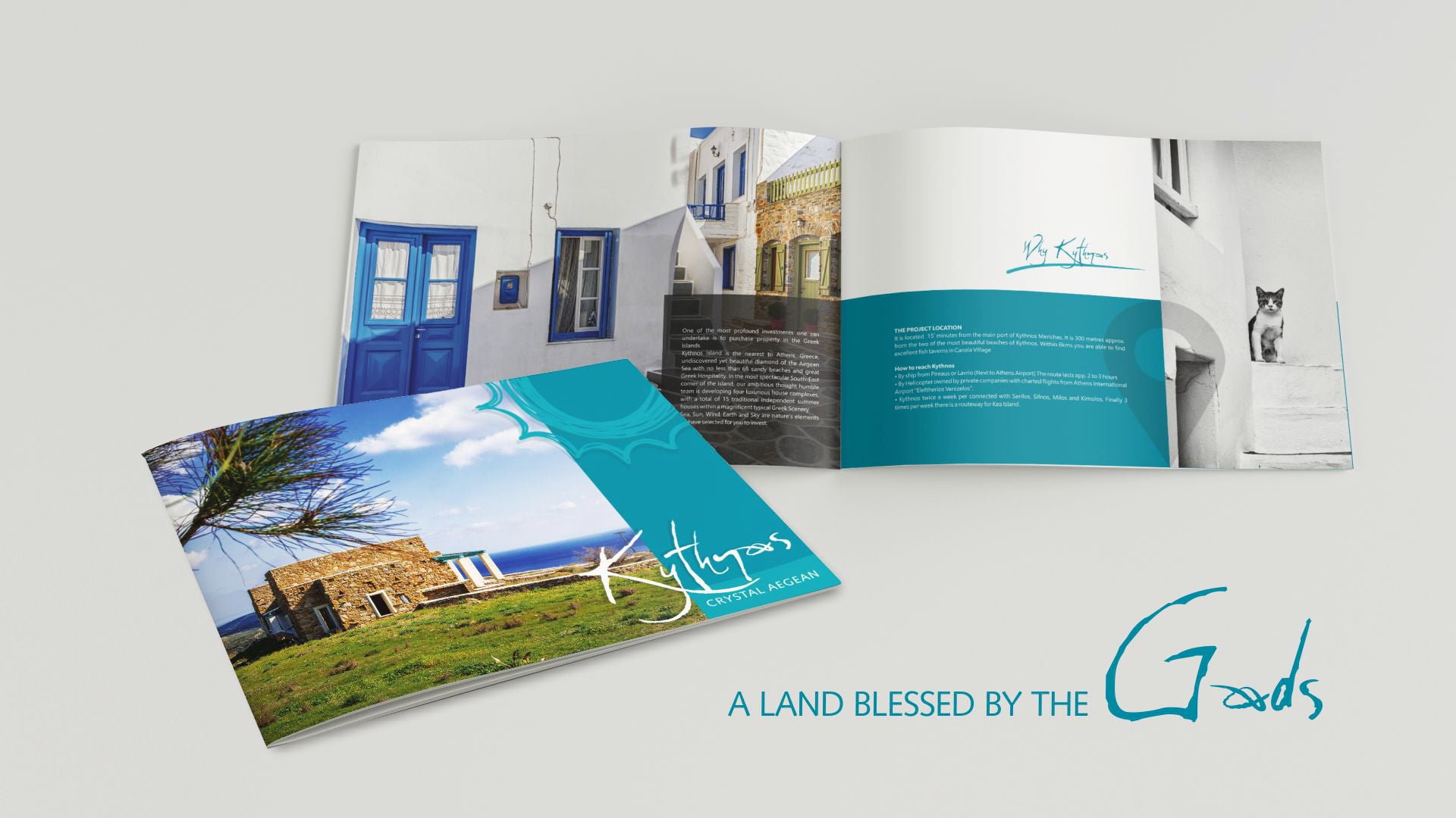 Chrystal Aegean Kythnos Brochure Design