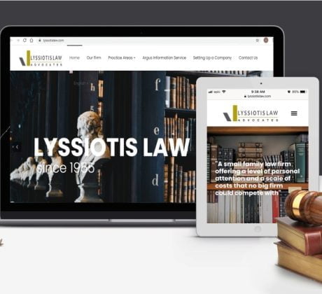 Lyssiotis law advocates web design