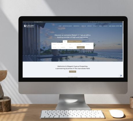 elegant cyprus properties website design